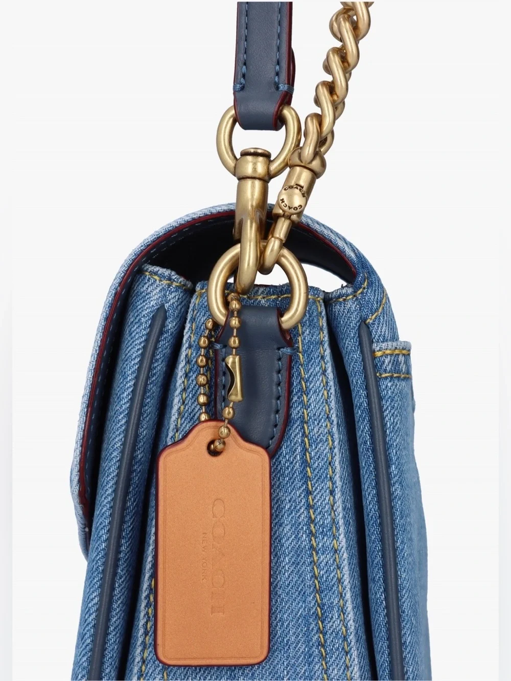 Authentic COACH Cassie 19 Crossbody in Indigo Denim CR662 | NWT - Picture 7 of 14